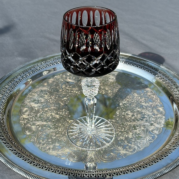 ❤️💙💚💛 Genuine Vintage Austrian Colored Crystal Wine Glasses - Picture 3 of 7